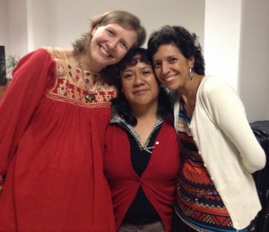 Our multi-cultural facilitators team: Erika (American), Mary (Mexican) and Patty (Colombian)