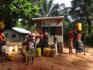 Water kiosk in Gemena, DR Congo