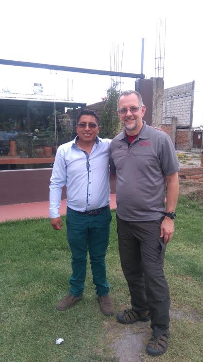 Dr. Martin Rice, the Dean of the program with our project coordinator Rolando Escola