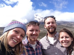 Exploring Chimborazo with friends