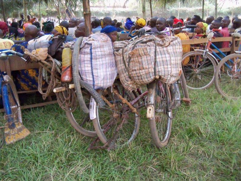 bikes loaded with pastors’ bags