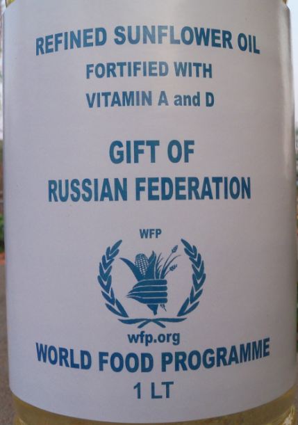 Russian Federation oil label