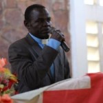 Rev. Mumbe sharing a testimony