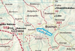 The Libala River is 80 km (40 miles) that connects Gbagu’s home town, Karawa, with the country’s primary river system. 