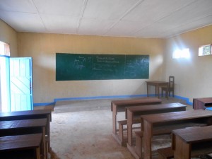 View of a classroom set-up