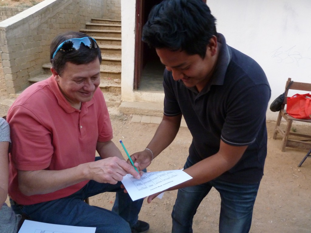 My dad visiting us in Oaxaca January 2012