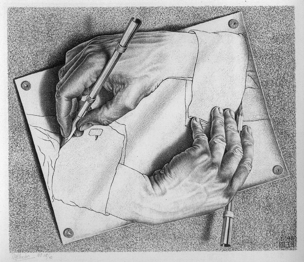 29_Drawing Hands by Escher