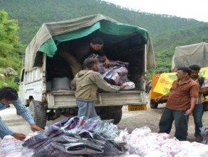 Transporting Relief Material