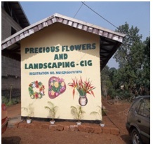 Grace's flower shop in Bamenda