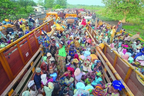 Muslims fleeing Bangui, April 29 2014