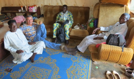 Roy, Past. B, and BB visiting Fulani friends across the border