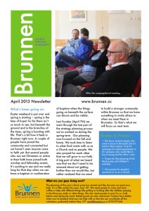 Church Planting NewsLetter front (april 2013)