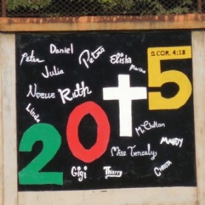 Class of 2015's section of the RFIS wall
