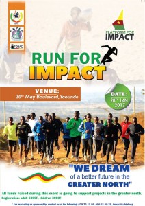 Promotional poster for the Run for Impact