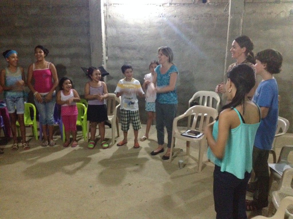 Teaching a song in El Hato