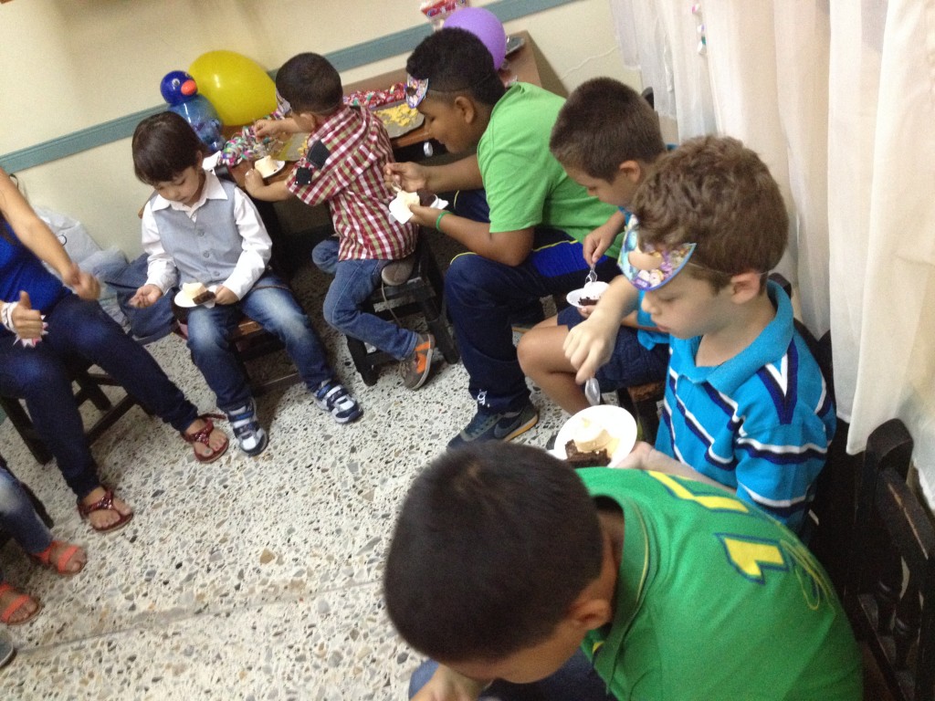 A special morning where the kids got to be kids and eat cake in church