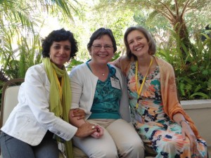 Patty Restrepo, Janice Kelly and Erika at Triennial