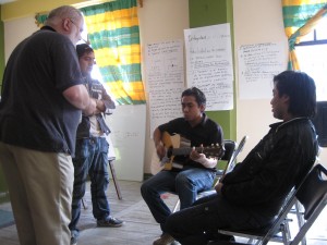 Right after the retreat we had the blessing of hosting Pete and Geoff in our new home while they offered a worship workshop to pastors and leaders here in Oaxaca.  It was a joy to get to know them better and translate for a few of their sessions.