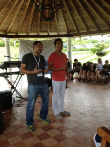 The dynamic duo - speaker Pastor Peter Hong and translator Julio